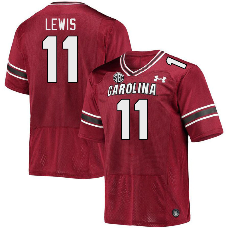 Men #11 Eddie Lewis South Carolina Gamecocks 2023 College Football Jerseys Stitched-Garnet